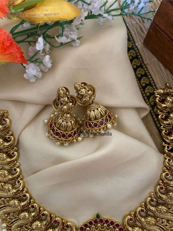 Bridal grand lakshmi necklace set