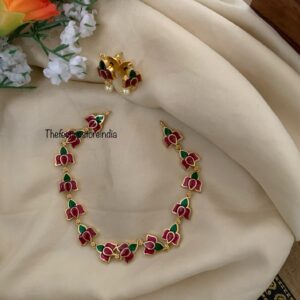 Classy lotus Necklace/choker set