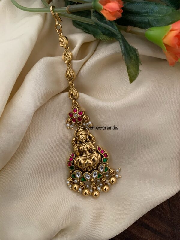 Lakshmi gold drops maangtikka