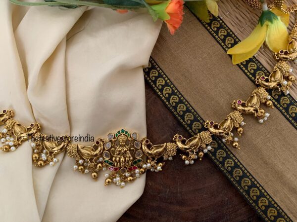 Lakshmi gold beads hipchain