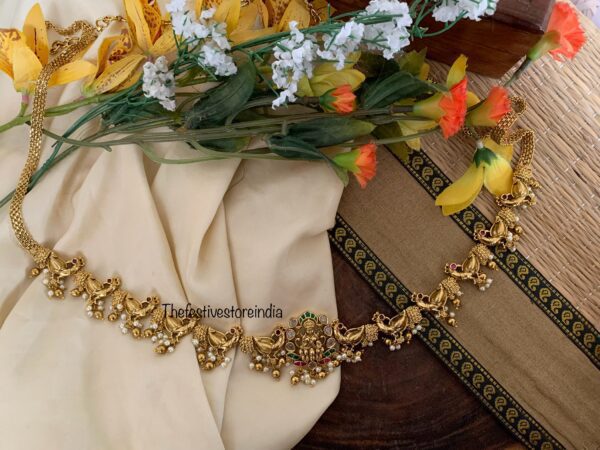 Lakshmi gold beads hipchain