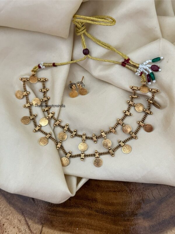 Budgeted Coin kaasu lakshmi necklace set