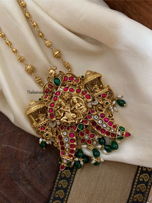 Jadau Radha krishna haaram set - mid length | Unisex | Groom jewellery