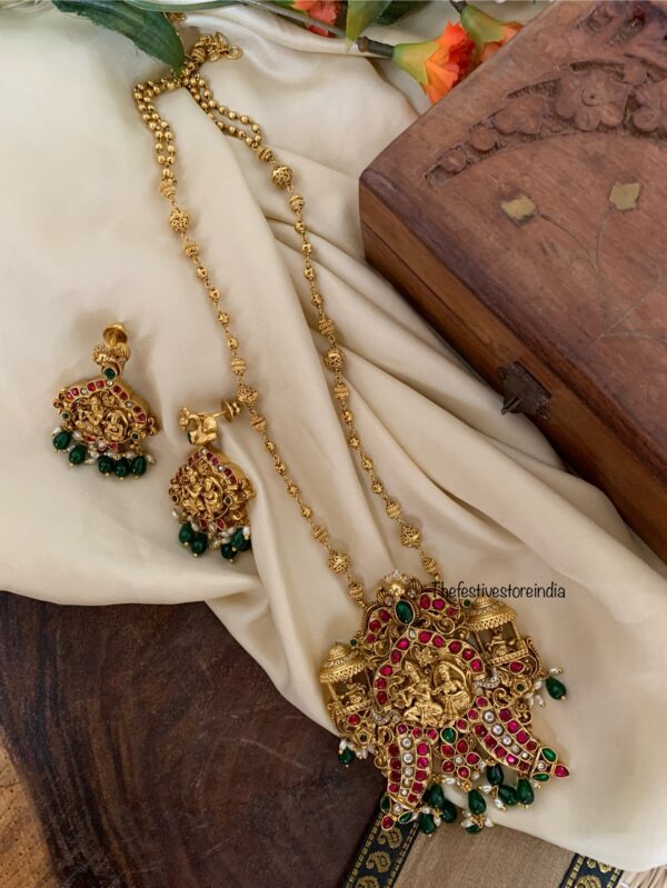 Jadau Radha krishna haaram set - mid length | Unisex | Groom jewellery