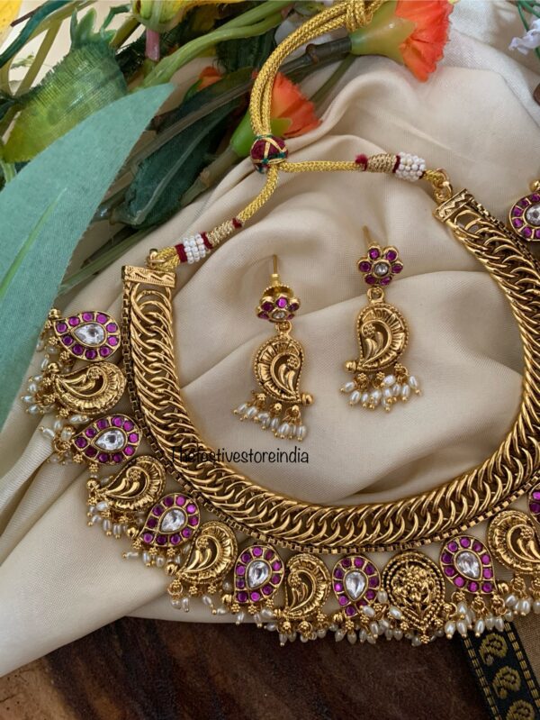 Jadau jalebi rubyrose set