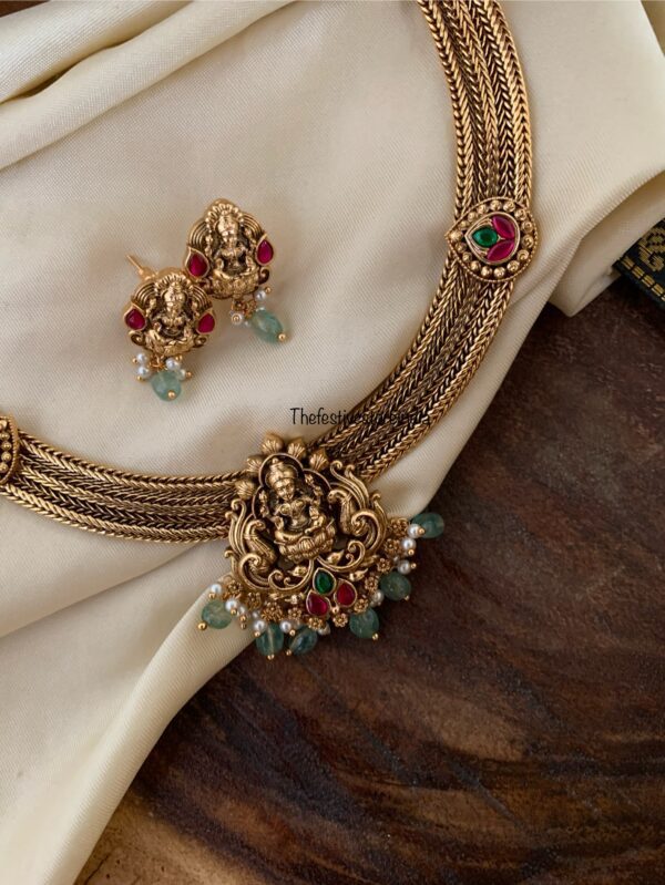 Bridal Lakshmi attigai chain set