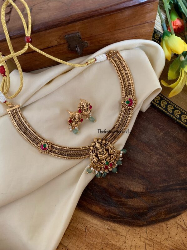 Bridal Lakshmi attigai chain set