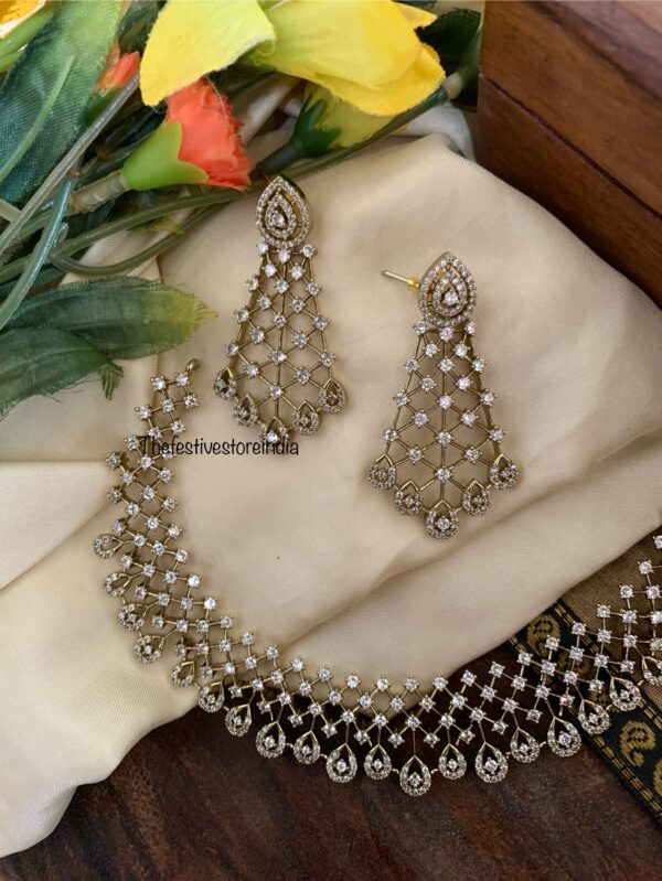All white diamonds set