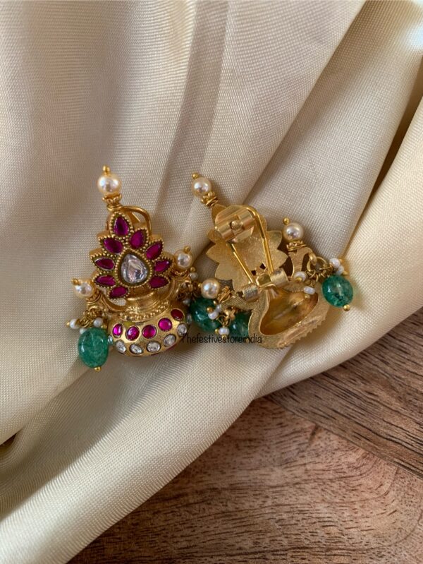 Unique Jadau screwback earrings
