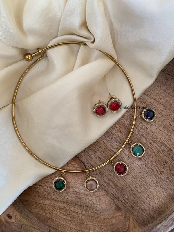 Multi colour drop hasli set