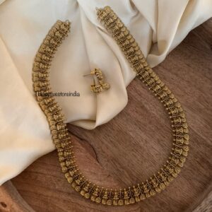 Antique polish Lakshmi kaasu haaram set