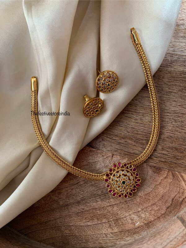 Mini raagata necklace set