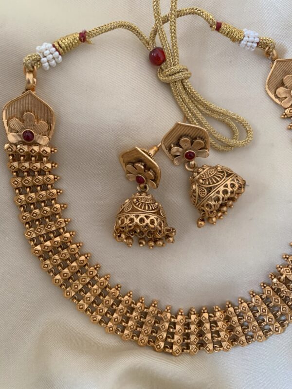 All gold necklace set