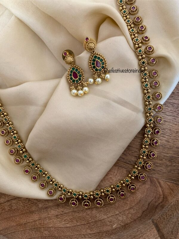 45cms mini kemp bottu haaram set