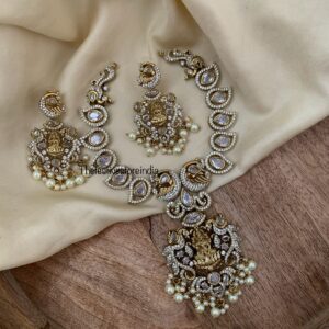 Budgeted Victorian white Lakshmi necklace set
