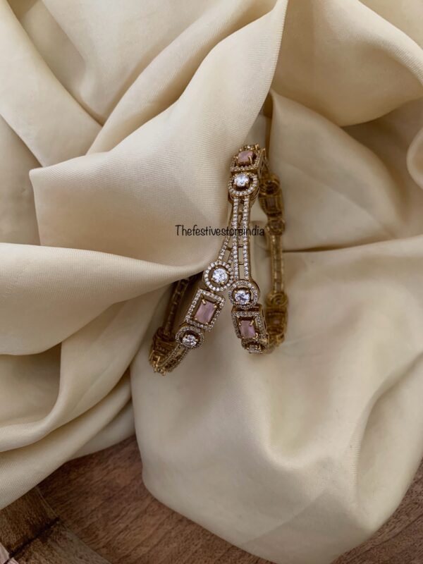AD set of 2 bangles - Pink