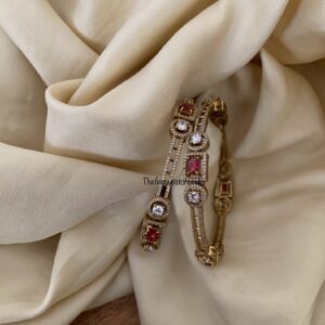 AD set of 2 bangles - Maroon / Ruby