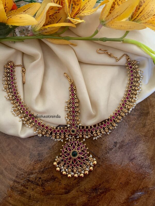 3 layer bridal kemp gejje maangtikka