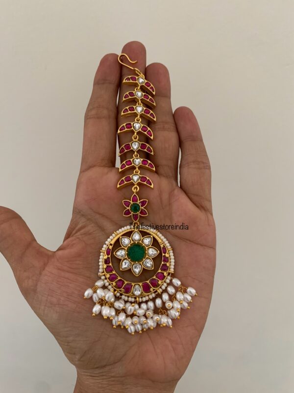 Statement bridal Jadau maangtikka