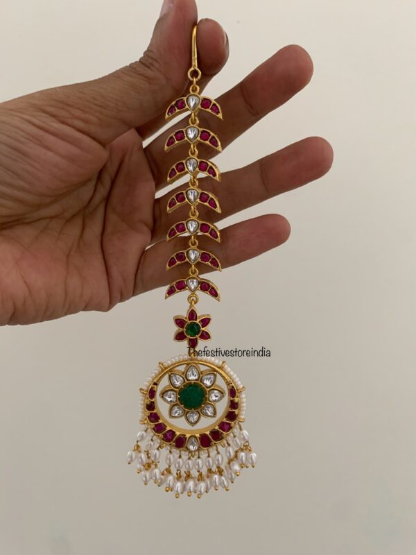 Statement bridal Jadau maangtikka
