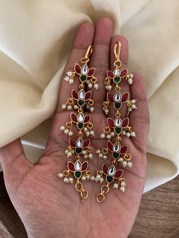 Lotus straight ear chain