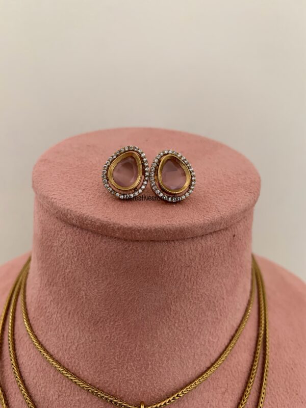 3 layers necklace set - Pink
