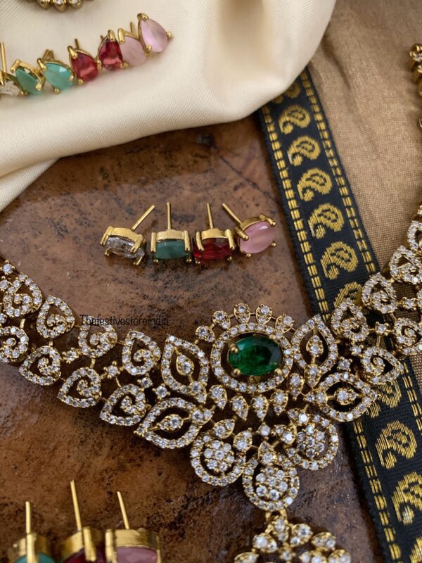 Diamond look alike changeable set