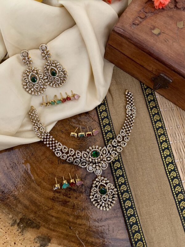 Diamond look alike changeable set