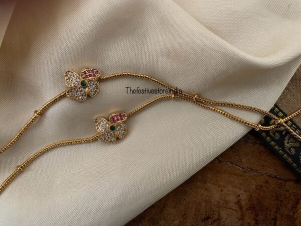 AD floral anklet