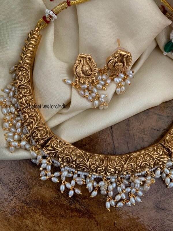 Rice pearls hasli set - V2
