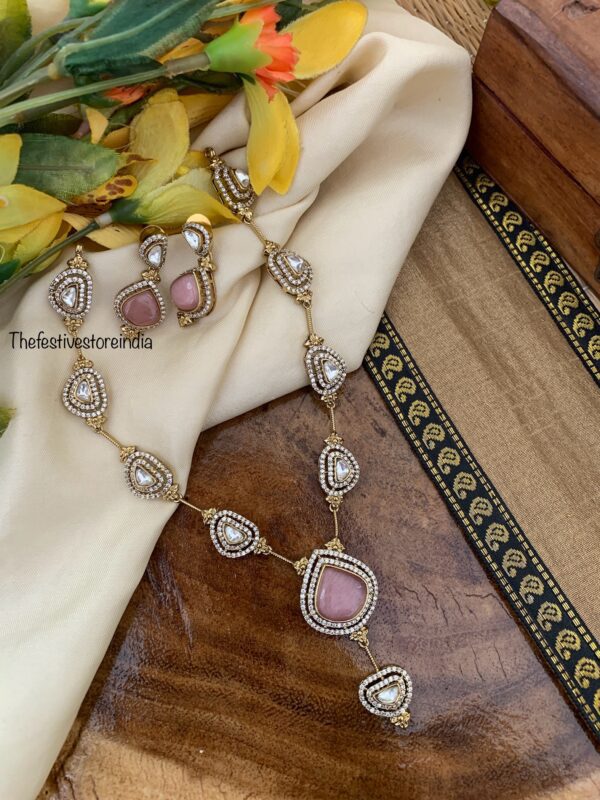 Pink straight drop victorian set