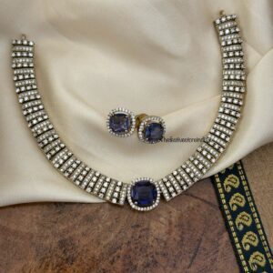 Victorian classic kanti set - Amethyst / Purple stone
