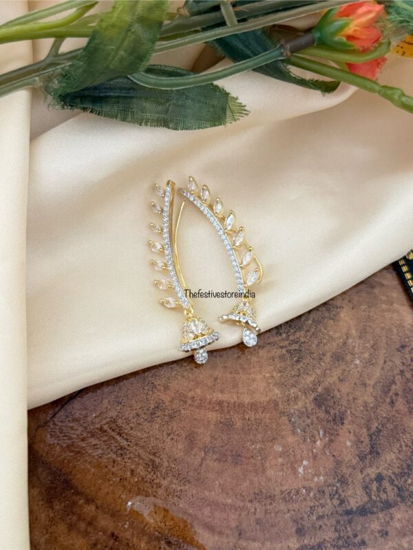 Minimalist AD jhumka earcuff 1