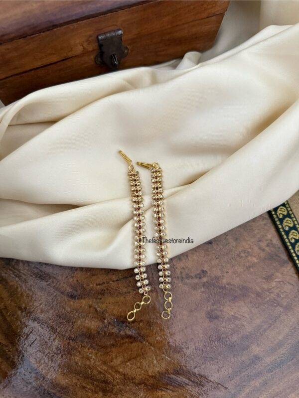 Classic straight ear chain | maatil | Bridal | Champasaralu