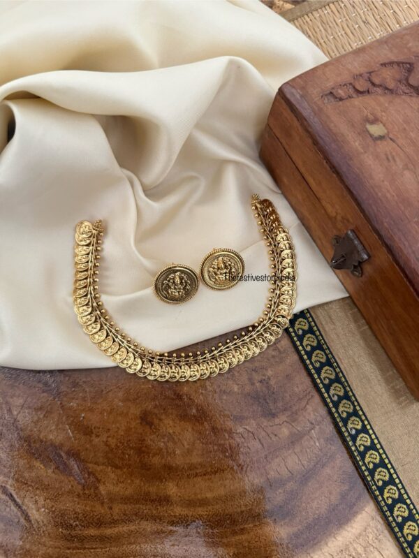 Lakshmi kaasu necklace set