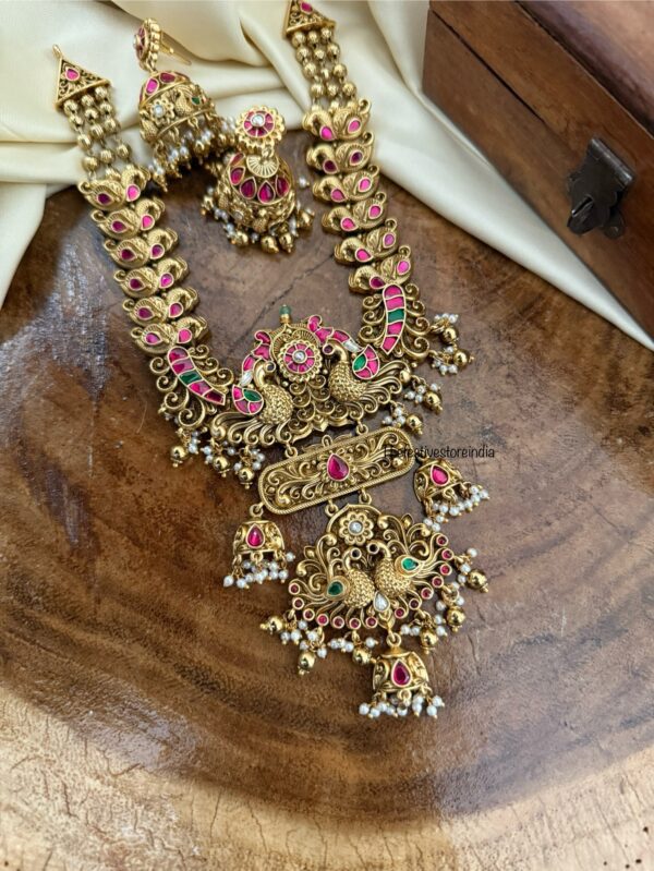 Grand Jadau stones premium navilu necklace set