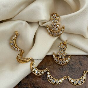 Matte polish Chand necklace set