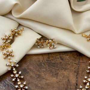 Floral diamonds necklace set - Kids friendly