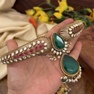 Statement emerald choker - Sabyasachi inspired