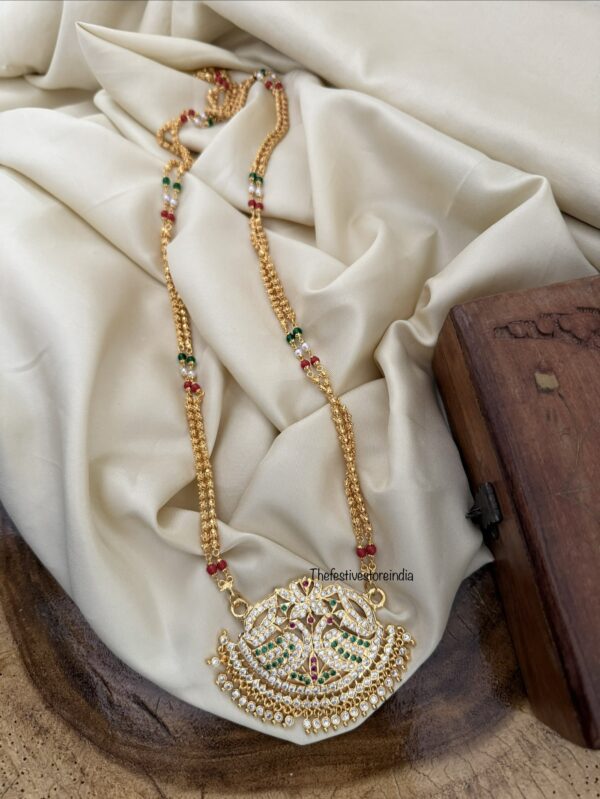 80cms Classic Micro gold pendant with gundumala | Impon