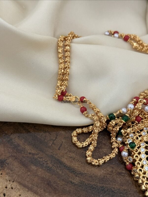 80cms Classic Micro gold pendant with gundumala | Impon