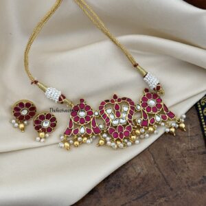 Namam Kemp Jadau choker with screwback earrings