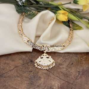 Gatti white stones panchaloha / Impon attigai