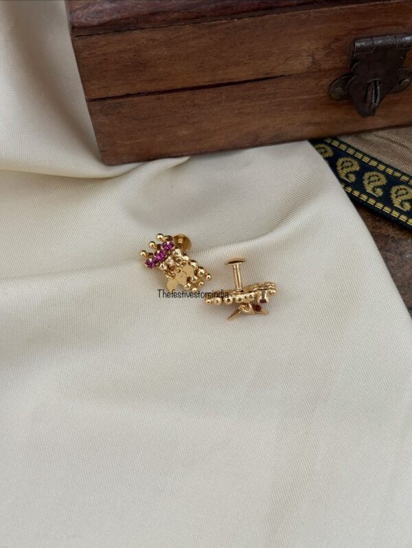 Micro gold ELAKKATHALI earrings | Kerala style