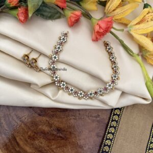 Floral Diamonds choker necklace set