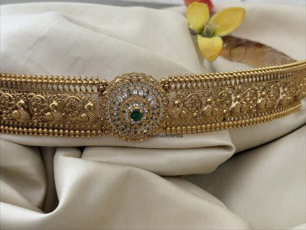 AD hipbelt - GREEN stone | Bridal | Bridesmaid