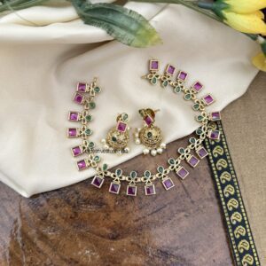 Simple blocks necklace set