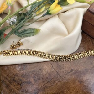 Antique gold Elakkathali choker set | Budgeted