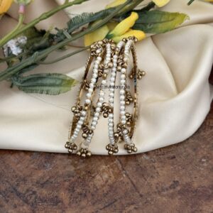 Set of 4 Kashmiri pearls bangles