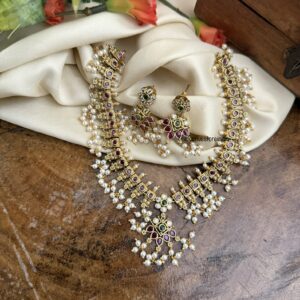 Blocks guttapusalu necklace set